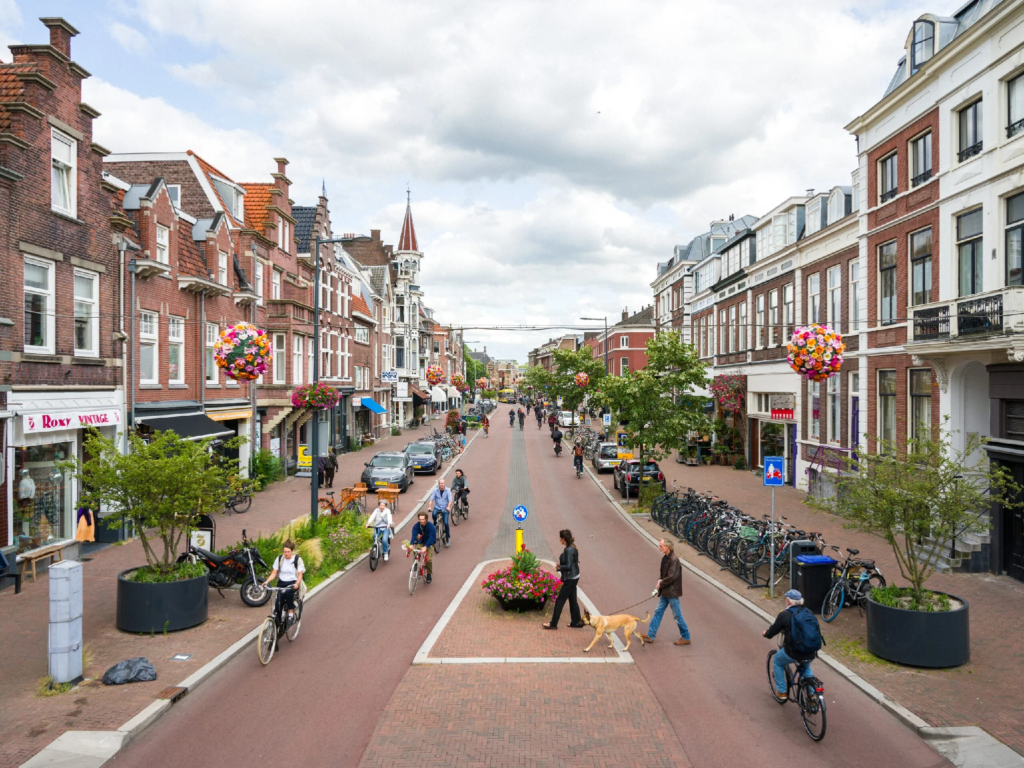 L'exemple d'une rue au Pays-Bas